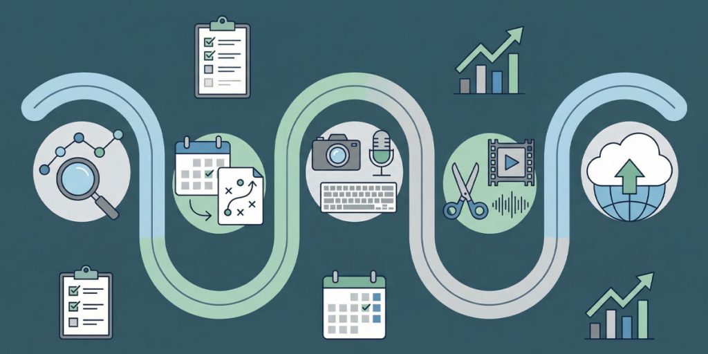 مراحل اصولی تولید محتوا حرفه‌ای